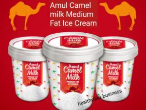 Amul camel milk medium fat ice cream